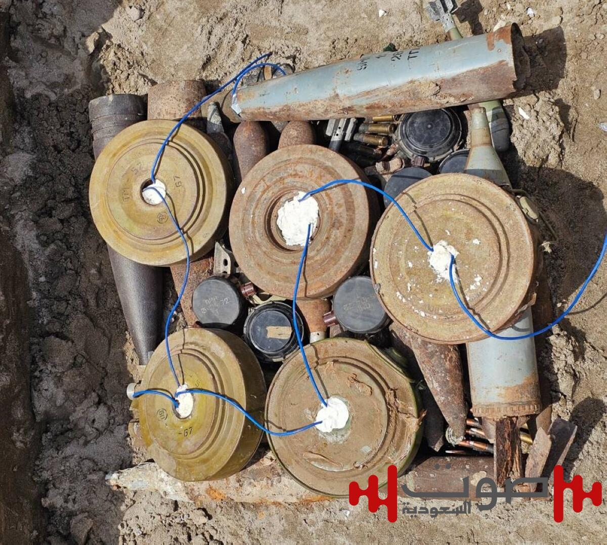 «مسام» السعودي يتلف 6078 لغماً وذخيرة في أبين
