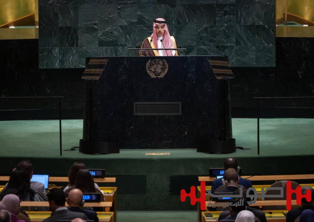 وزير الخارجية السعودي يعلن اعتماد وثيقة مؤتمر حل الدولتين