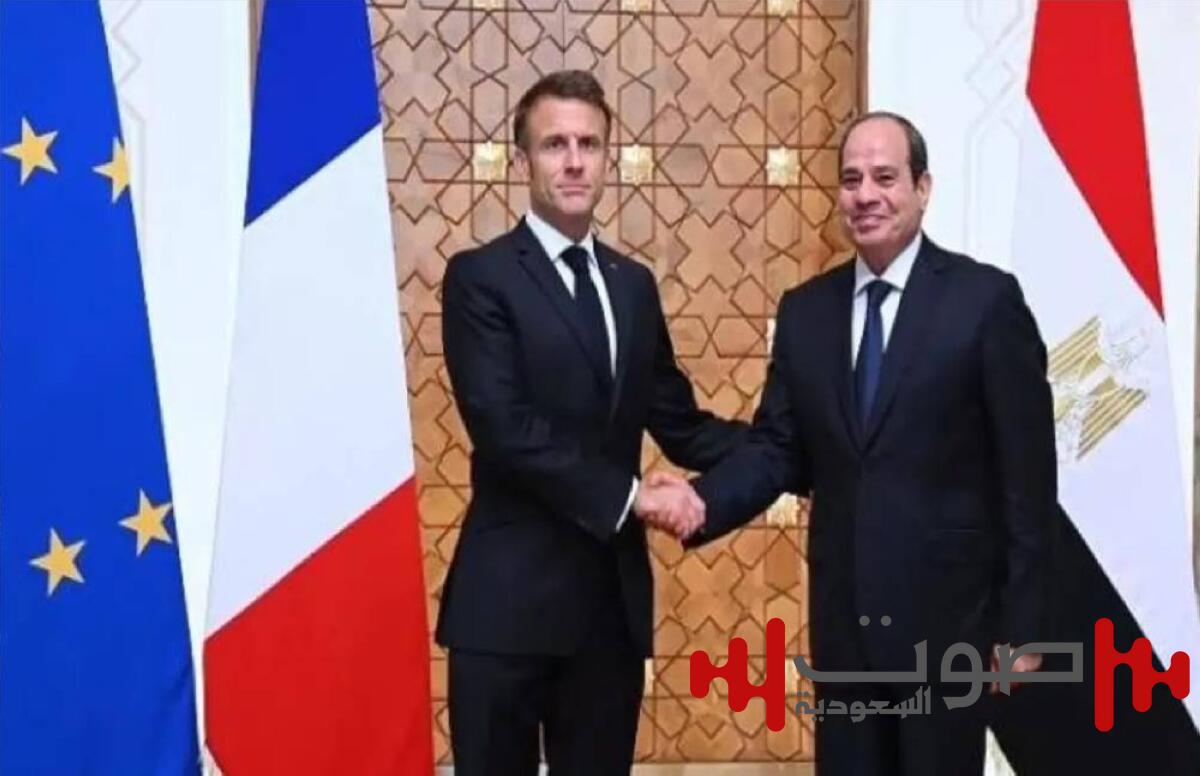 السيسي وماكرون يناقشان جهود الوساطة لوقف إطلاق النار في غزة