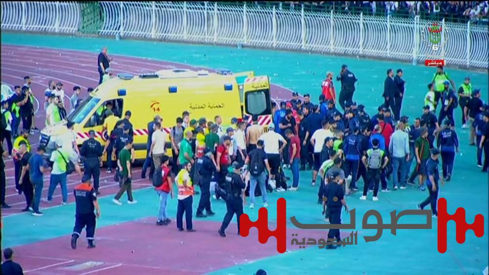 حادثة سقوط تفسد أفراح مولودية في ليلة التتويج